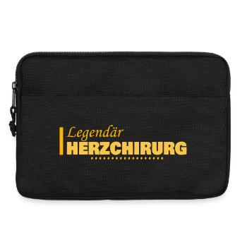 Cadeau pour chirurgien cardiaque - Sacoche pour ordinateur portable 13 pouces - noir - Devant