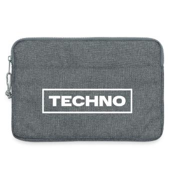 Techno-Musik-Logo-Design - Laptoptasche 13" - Grau meliert - Vorne