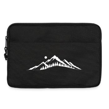 Mountain Dawn Silhouette - Laptop bag 13" - black - Front