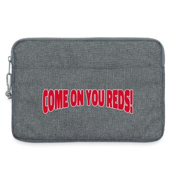 Allez, vous les Rouges ! Acclamations du stade - Sacoche pour ordinateur portable 13 pouces - gris chiné - Devant