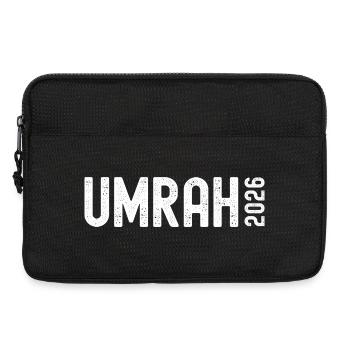 UMRAH 2026 Muslim Pilgrimage Family Group Uniform - Laptop bag 13" - black - Front
