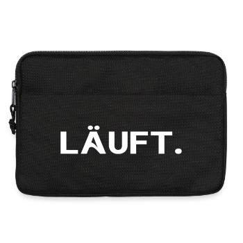 Läuft. Cooles Statement Minimal Trend Design - Laptoptasche 13" - Schwarz - Vorne