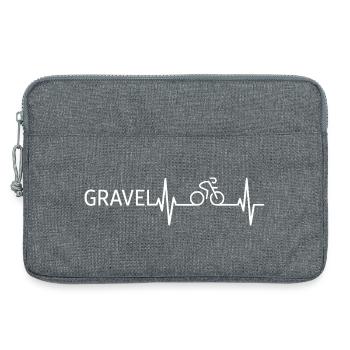 Gravel Heartbeat - Laptoptasche 13" - Grau meliert - Vorne