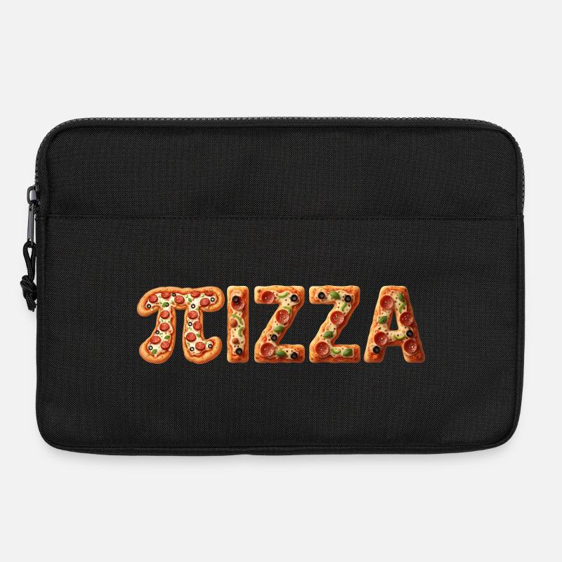 PIZZA Colorful Crust Letters - Laptop bag 13" - black
