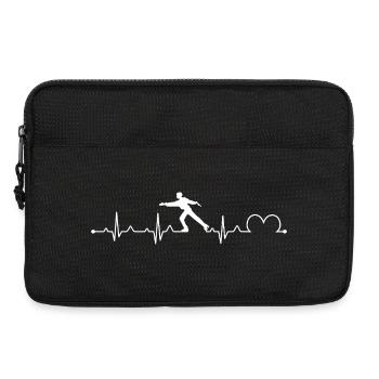 Funny Men's Icey Dancing Figure Skating Art - Laptop bag 13" - black - Front