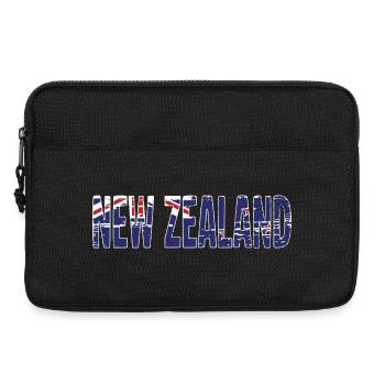 Logo de la Nouvelle-Zélande Drapeau symbole de la Nouvelle-Zélande - Sacoche pour ordinateur portable 13 pouces - noir - Devant