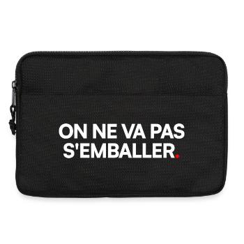 On ne va pas s'emballer - Sacoche pour ordinateur portable 13 pouces - noir - Devant