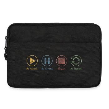 Pleine conscience, moments, souvenirs, bonheur - Sacoche pour ordinateur portable 13 pouces - noir - Devant