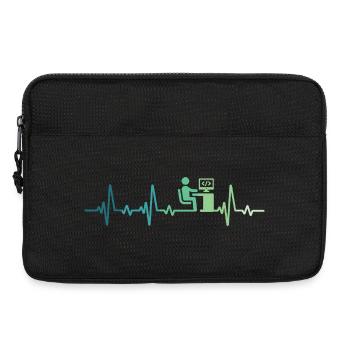 Programmeur battement de coeur développeur  - Sacoche pour ordinateur portable 13 pouces - noir - Devant