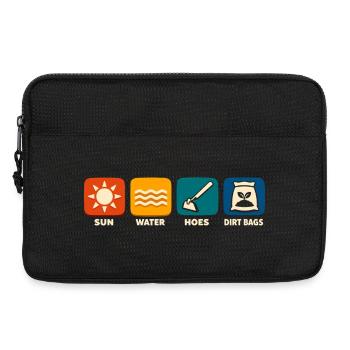 Sun Water Hacking Scrubber Funny Gardening - Laptop bag 13" - black - Front
