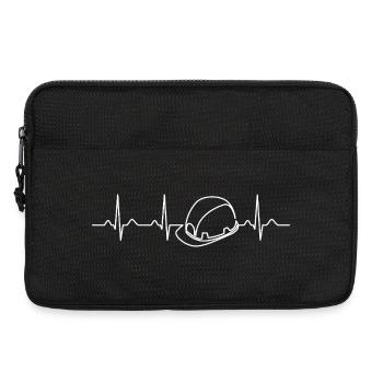 Cadeau du Housesman Heartbeat Hard Hat de la construction - Sacoche pour ordinateur portable 13 pouces - noir - Devant