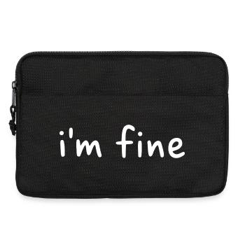 I'm fine  - Laptoptasche 13" - Schwarz - Vorne