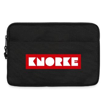 Knorke Berliner Spruch Retro Shirt - Laptop bag 13" - black - Front