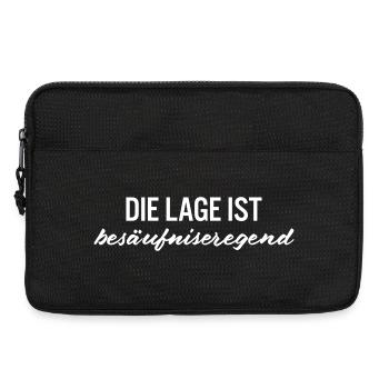 Die Lage ist besäufniseregend Party Shirt - Laptoptasche 13" - Schwarz - Vorne