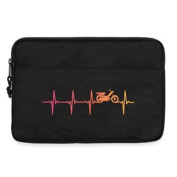 Mope Sonnenuntergangsherzschlag Mope - Laptoptasche 13" - Schwarz - Vorne