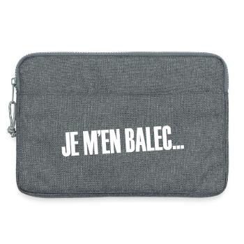 Ich bin kahl ... - Laptoptasche 13" - Grau meliert - Vorne