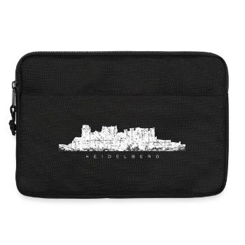 Heidelberger Schloss (Vintage/Weiß) Heidelberg - Laptoptasche 13" - Schwarz - Vorne