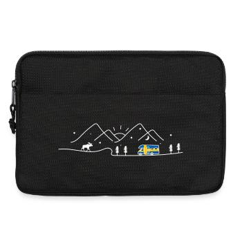 Suède Camping Camping-car Sverige Design - Sacoche pour ordinateur portable 13 pouces - noir - Devant