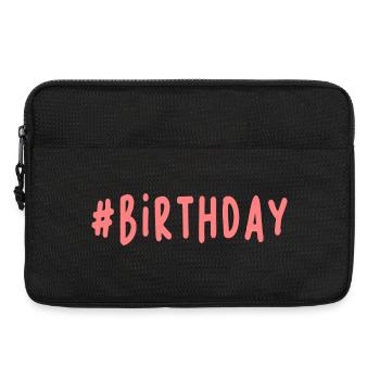 anniversary. HAPPY BIRTHDAY. Happy birthday. - Laptop bag 13" - black - Front