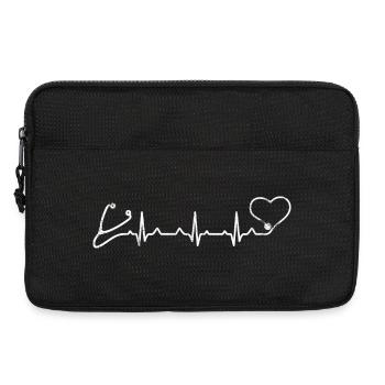 Stethoscope Heartbeat Nurse - Laptop bag 13" - black - Front