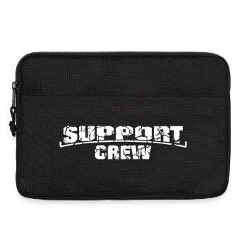 Support Crew im Grunge Style - Laptoptasche 13" - Schwarz - Vorne