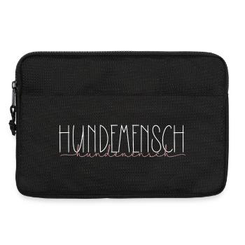 Hund Hunde Haustier Geschenk Hundemensch - Laptoptasche 13" - Schwarz - Vorne