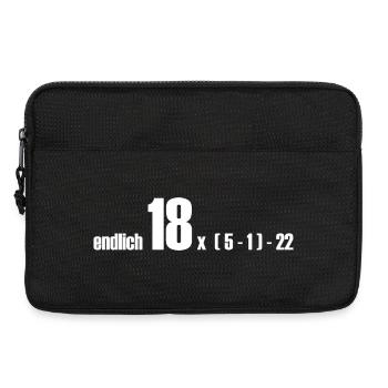 endlich 18 oder doch 50? - Laptoptasche 13" - Schwarz - Vorne