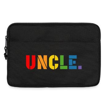 LGBT Rainbow shirt gay uncle LGBT lgbtqi queer - Laptoptasche 13" - Schwarz - Vorne
