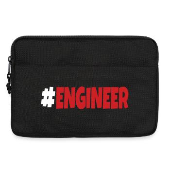 #engineer Weiß und Rot - Laptoptasche 13" - Schwarz - Vorne