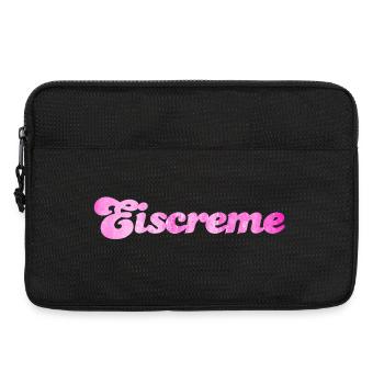 Eiscreme pink Erdbeereis Eis Fan Sommerzeit Urlaub - Laptoptasche 13" - Schwarz - Vorne