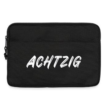 80. Geburtstag - Achtzig - 80 - Laptoptasche 13" - Schwarz - Vorne