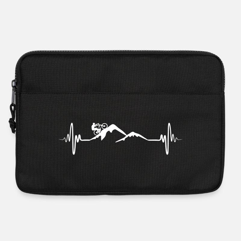 Mountainbiker Herzklopfen - Laptoptasche 13" - Schwarz