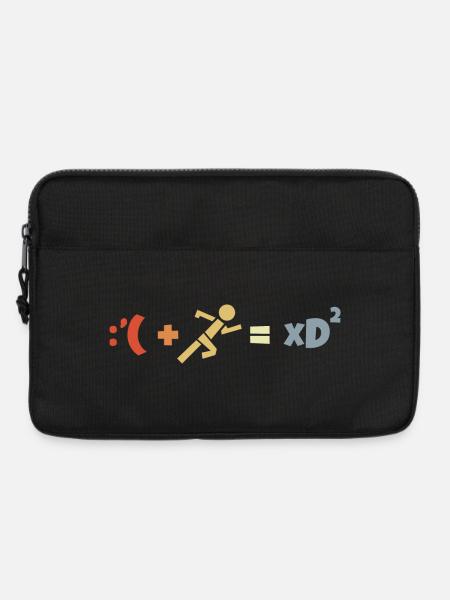 Witzige Laufformel - Laptoptasche 13" - Schwarz