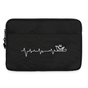 Teapot Heartbeat Line Art - Laptop bag 13" - black - Front