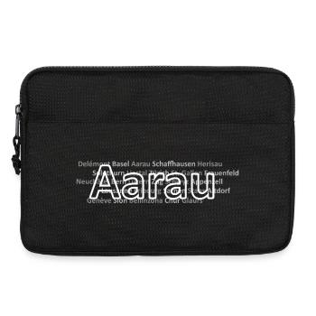 Schweizer Städte Aarau - Laptoptasche 13" - Schwarz - Vorne