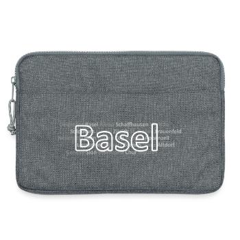 Schweizer Städte Basel - Laptoptasche 13" - Grau meliert - Vorne