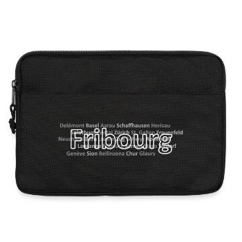 Schweizer Städte Fribourg - Laptoptasche 13" - Schwarz - Vorne