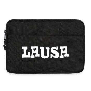 Lausa - Lauser - frech, Austrian dialect - Laptop bag 13" - black - Front