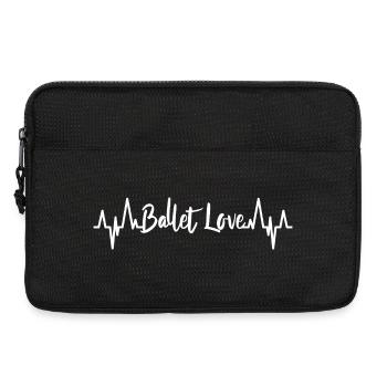 Cardiogramme ECG Ballet Love - Sacoche pour ordinateur portable 13 pouces - noir - Devant