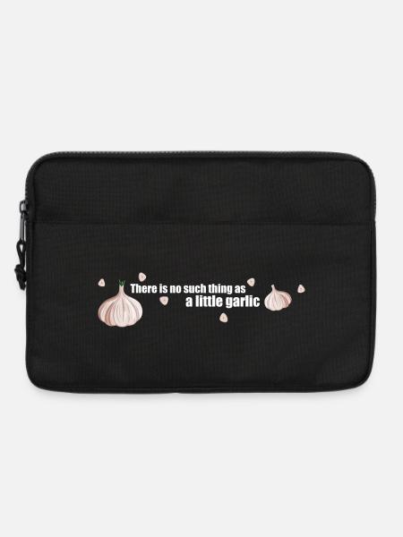 There is no such thing as a little garlic - Laptop bag 13" - black