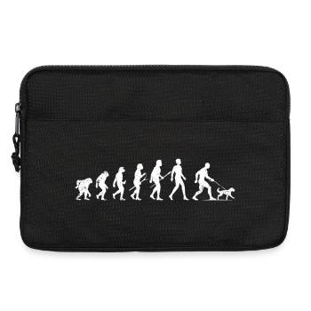 Evolution of Man and Canine - Laptop bag 13" - black - Front