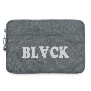 NOIR - Sacoche pour ordinateur portable 13 pouces - gris chiné - Devant