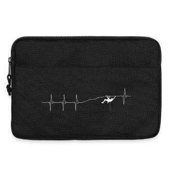 Heartbeat Climber Silhouette - Laptop bag 13" - black - Front