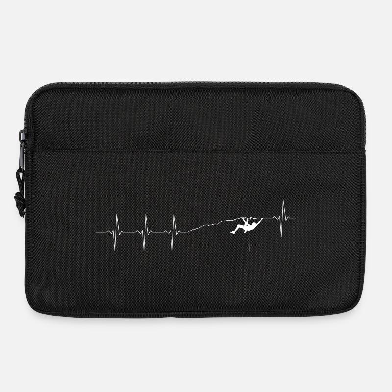 Heartbeat Climber Silhouette - Laptoptasche 13" - Schwarz