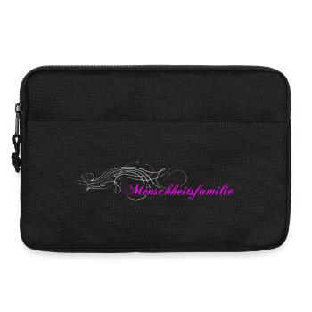 Menschheitsfamilie Logo verziert - Laptoptasche 13" - Schwarz - Vorne
