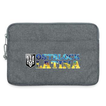 Ostblock Latina Ukrainerin Ukraine Geschenk - Laptoptasche 13" - Grau meliert - Vorne