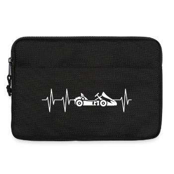 Gokart Heartbeat - Racing Driver's Pulse - Laptop bag 13" - black - Front