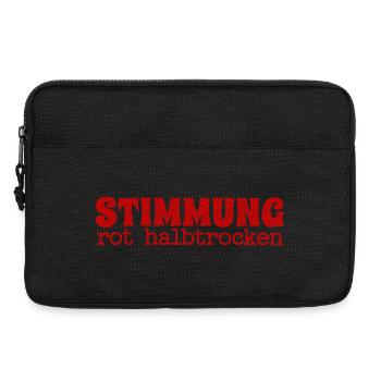 Stimmung rot halbtrocken - Laptoptasche 13" - Schwarz - Vorne