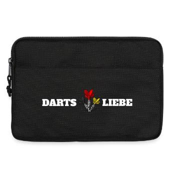 Darts ist Liebe - Laptoptasche 13" - Schwarz - Vorne