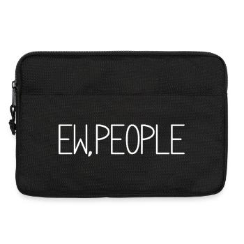Lebendige geometrische abstrakte Kunst - Laptoptasche 13" - Schwarz - Vorne